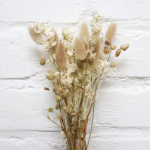 Trockenblumen - Strauß - Weiß - M