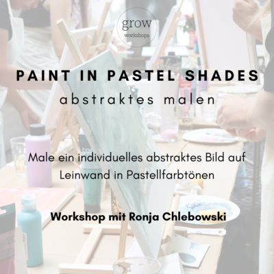 paint in pastel shades - workshop